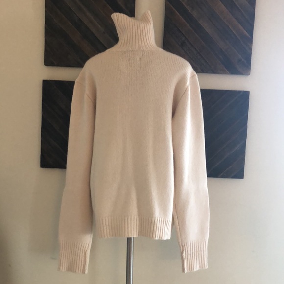 Ralph Lauren Polo 100% Cashmere Cream American Flag U S A  size Large - Picture 3 of 8